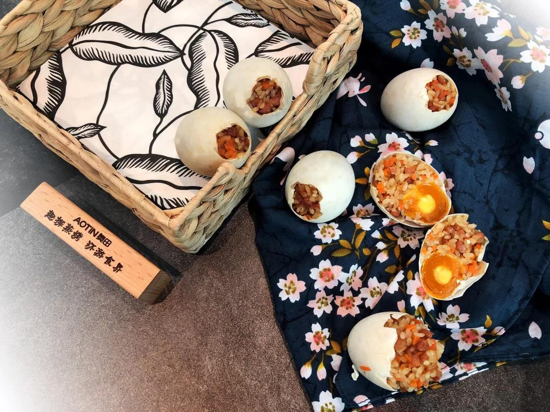 奧田蒸烤一體集成灶:一顆咸蛋黃糯米蛋，竟如此美味